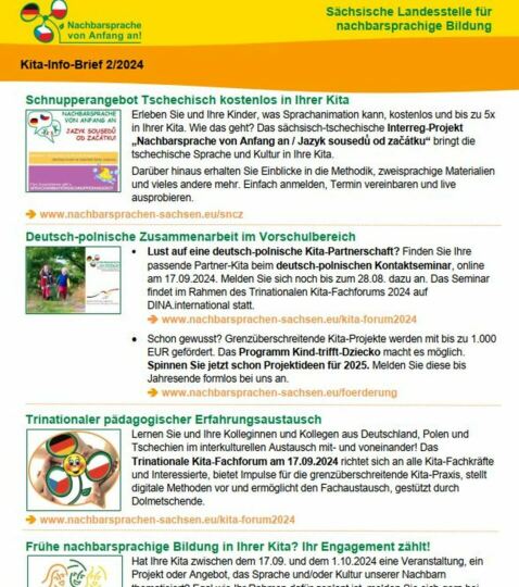 Dokumentbild Kita-Info-Brief 2/2024